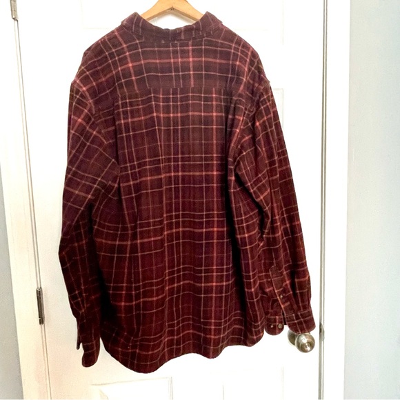 Carhartt Men's Relaxed Fit XL Red Plaid Button Down Shirt Pocket Logo 14806 - Picture 8 of 8